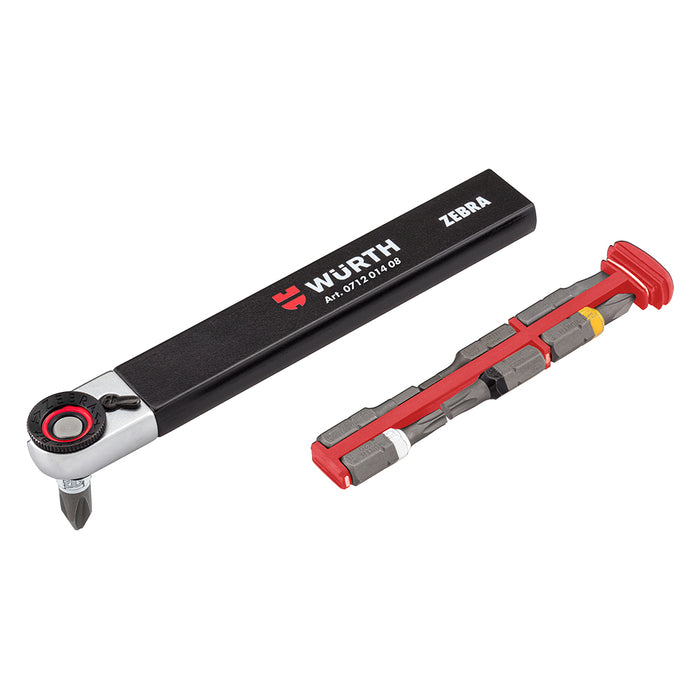 Reinhold Wurth Limited Edition 1/4 Inch Mini Ratchet and Bit Set - 8 Pieces