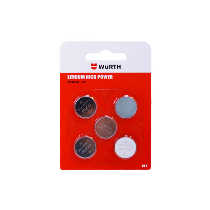 Wurth Lithium Battery CR 2016 3.0 Volts