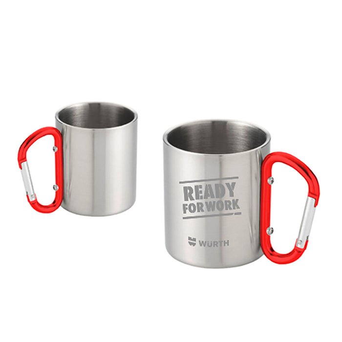 Wurth Camping Mug with Carabiner