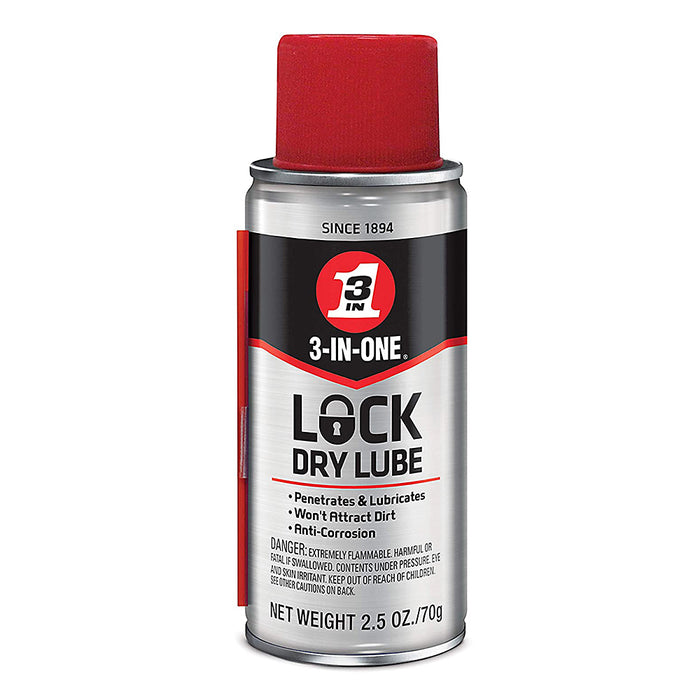 3-IN-ONE Lock Dry Lube – 2.5oz