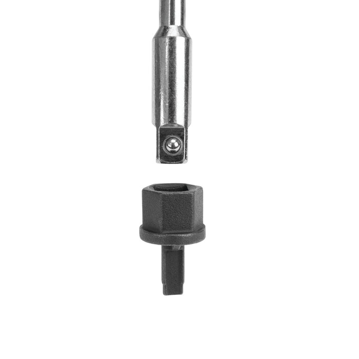 Oil Drain Plug T-Handle Remover Tool with Adapters, 3/8 Inch