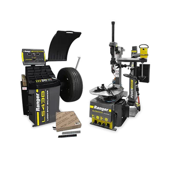 Ranger (R76/LS4)HV Changer/Balancer/Weights - (1) R76ATR + (1) LS43B + (1) Tape Weight Rolls (Black & Silver 1,400 pc.)