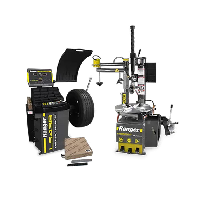 Ranger (R98/LS4)HV Changer/Balancer/Weights- (1) R980AT + (1) LS43B + (1) Tape Weight Rolls (Black & Silver 1,400 pc)