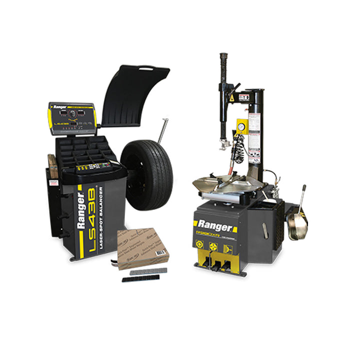Ranger (R98/LS4)HV Changer/Balancer/Weights - (1) R980XR + (1) LS43B + (1) Tape Weight Rolls (Black & Silver 1,400 pc.)