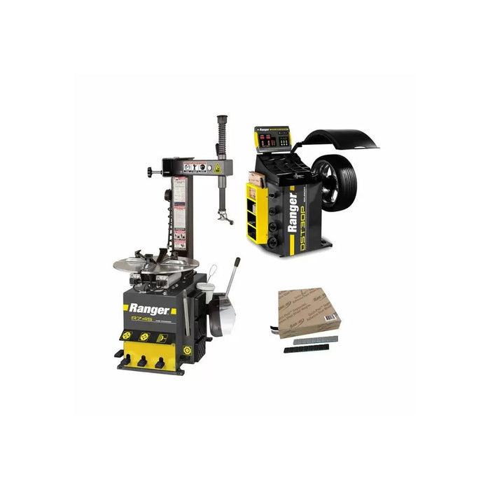 Ranger (R745/DST)LV Changer/Balancer/Weights - Package Deal: (1) R745-110V + (1) DST30P-110-220V + (1) Tape Wheel Weights / Blk. & Slv. 1400 pc.