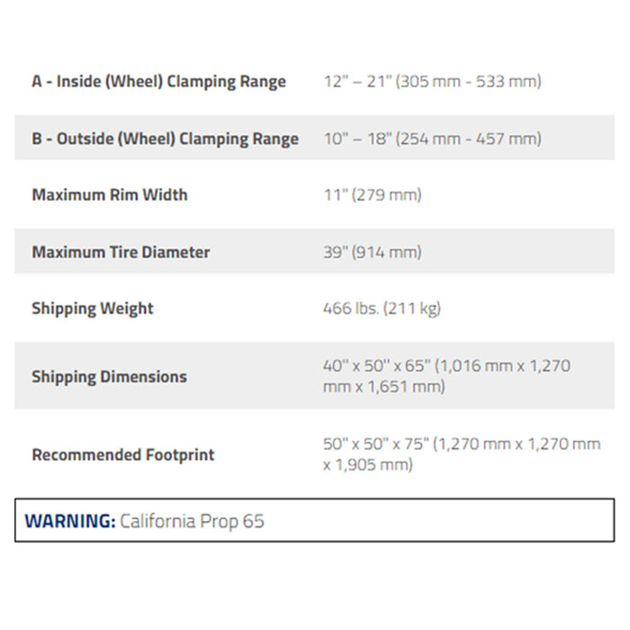 Ranger R745  Swing Arm Tire Machine 21" Capacity - Low Voltage Model