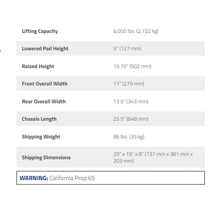 Ranger RFJ-3TQP 3-Ton Floor Jack / Quick Pump