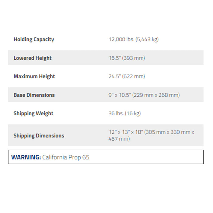 Ranger RJS-6T 6-Ton Jack Stands / Set of Two
