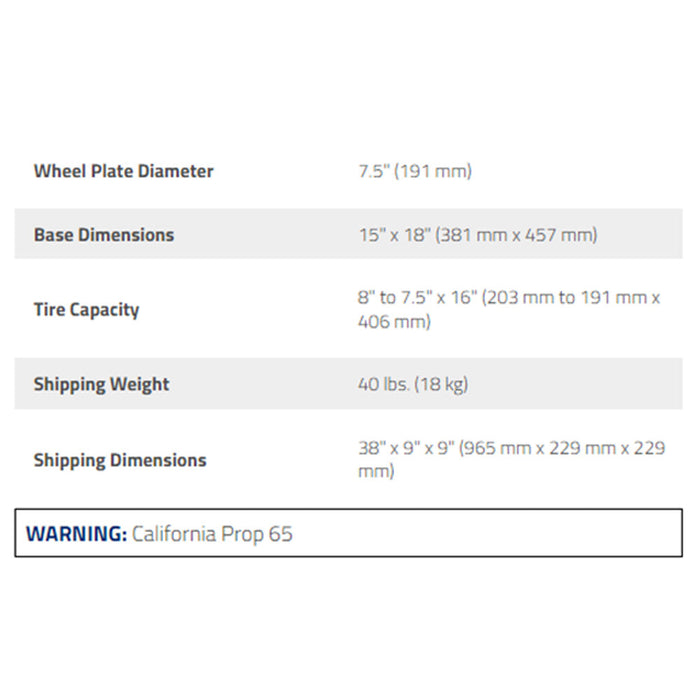 Ranger RWS-3TC Manual Tire Changer