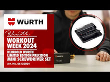 Load and play video in Gallery viewer, Reinhold Wurth Limited Edition Precision Mini Screwdriver Set - 42 Pieces
