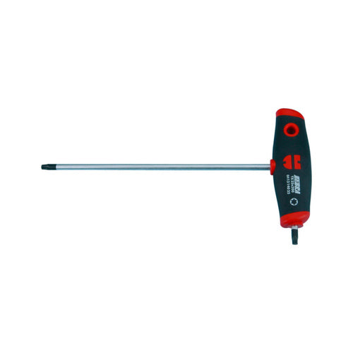 ZEBRA T-Handle Torx Head Screwdriver with 13mm Side Torx Tip - TX15 Torx Head X 100mm Blade X 82mm Handle