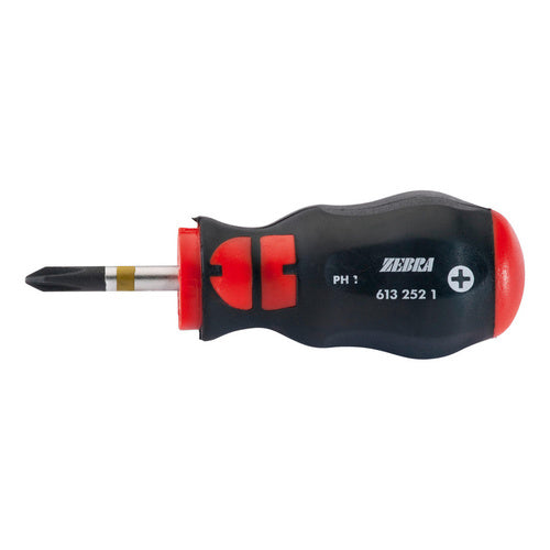 ZEBRA Phillips Head Screwdriver - Round Blade - Short PH2 x 25mm Long