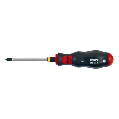 ZEBRA Phillips Head Screwdriver - Hexagon Blade - Wrench Adapter - PH1 x 80mm Long