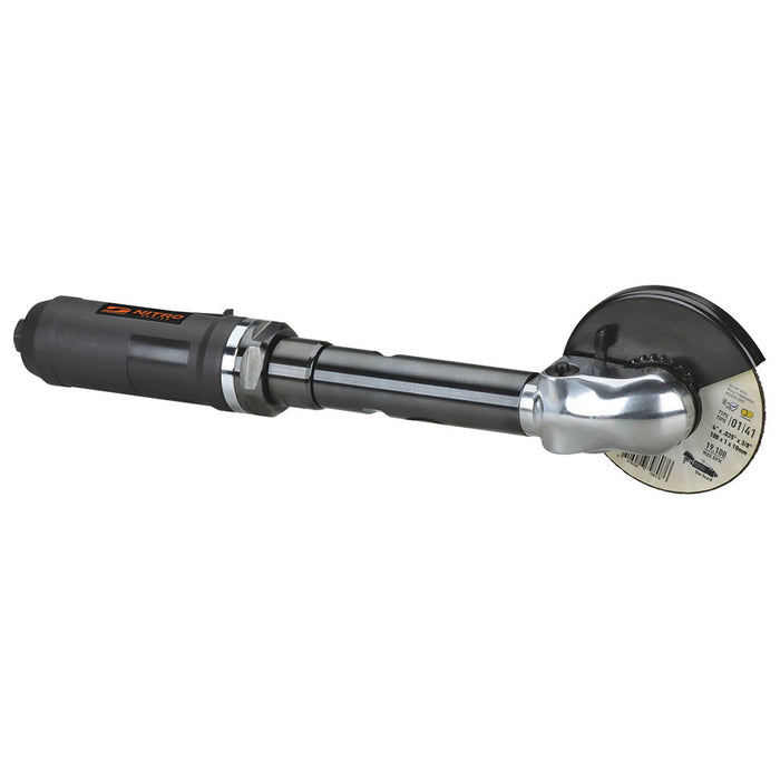 Dynabrade 4" Dia. Extension Cut-Off Tool, Right Angle, 14,000 RPM, 3/8"-24 Spindle, Rear Exhaust