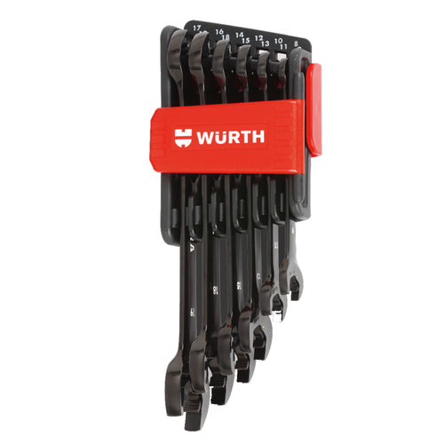 ZEBRA Black Edition Double Open-end Ratchet Wrench Set - 6 Pieces