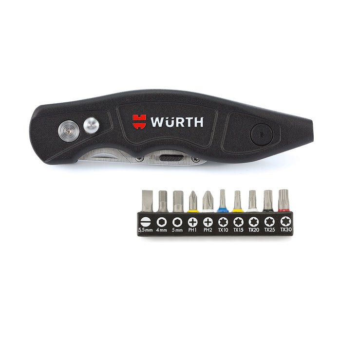 Wurth Trapezoidal Blade Knife and Bit Set