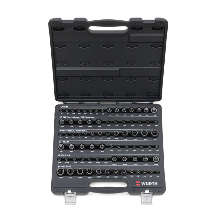 Torx Socket Wrench and Bit Set - 77 Pieces