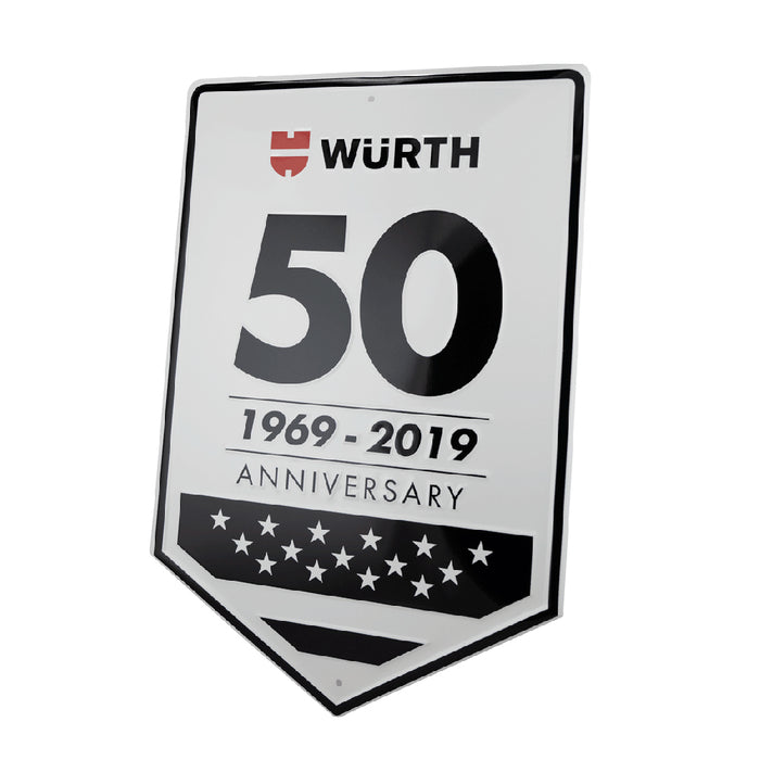 Wurth USA 50th Anniversary Tin Sign