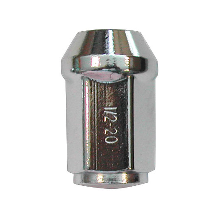 Lug Nut Chrome, 1/2-20, 3/4 Hex