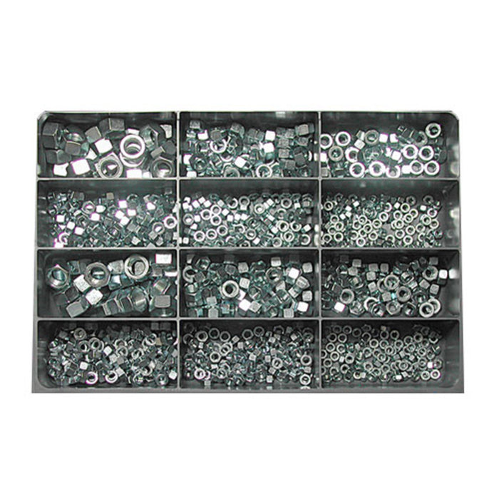 Hex Nut USS/SAE Grade 5 Zinc Assortment 850 Pcs