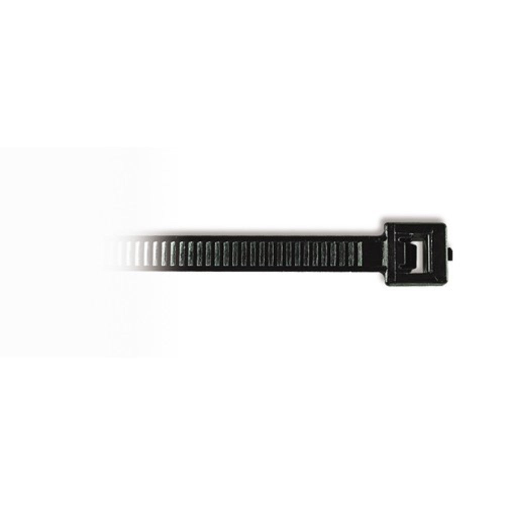 Wurth Cable Tie Strap Uv Black Plastic 4.8X350-(14 Inch )