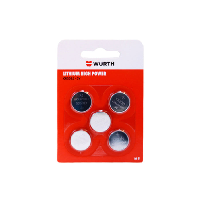Wurth Lithium Battery CR 2025 3.0 Volts