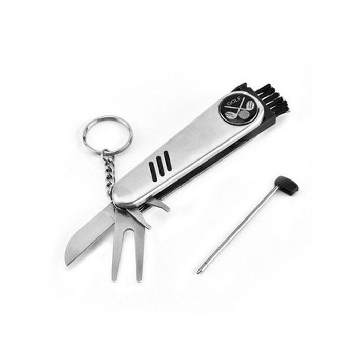 Wurth 6-In-1 Golf Divot Tool Kit Keychain