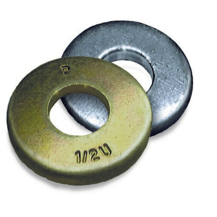 Grade 8 Flat Washer USS Yellow Zinc 1/2