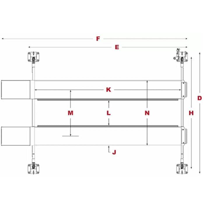 BendPak HDS-27 27000lb/4Post/EXTLength