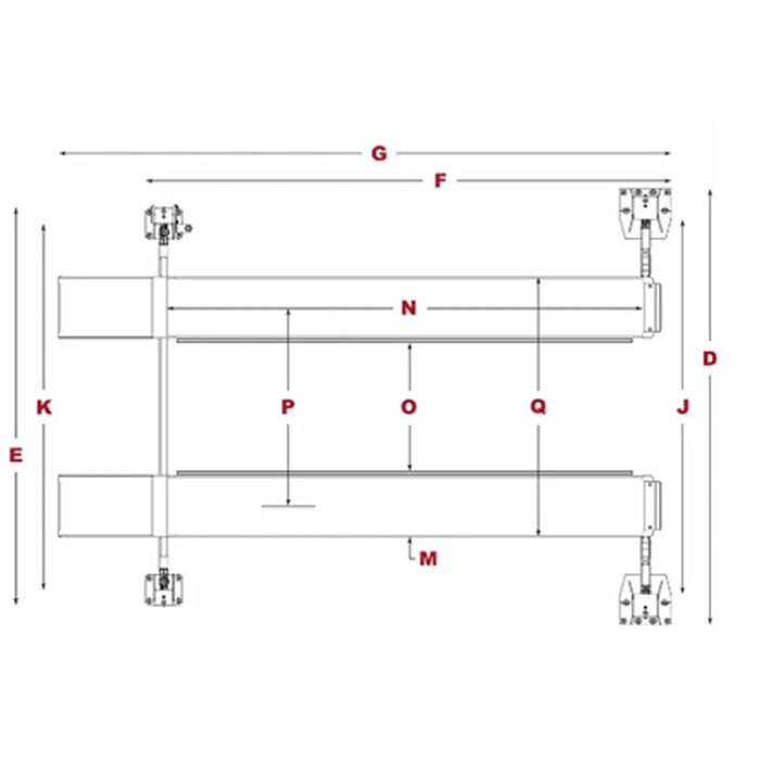 BendPak HDSO14P 14,000-lb. Capacity / Four-Post Lift / Open-Front