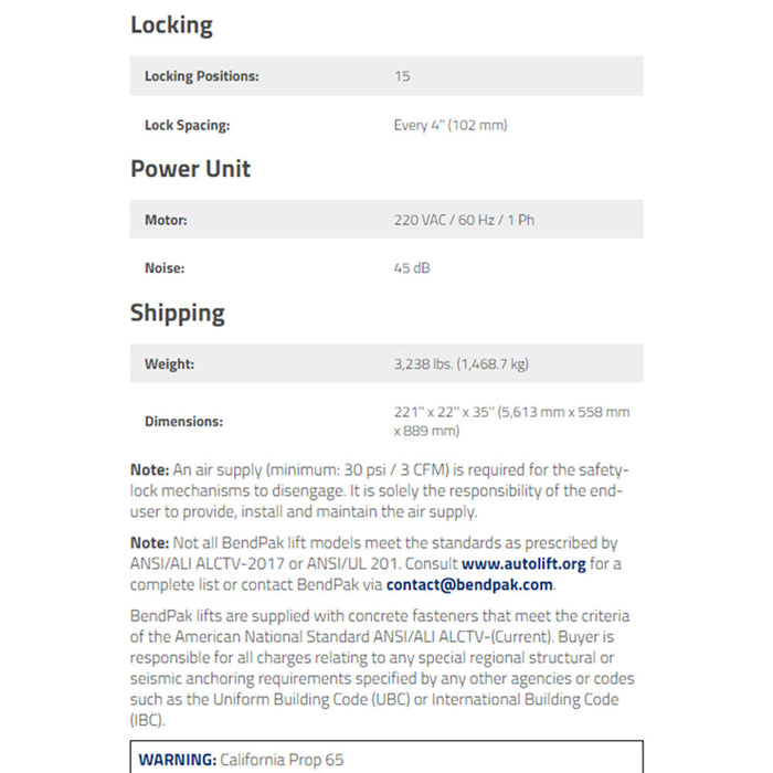 BendPak HDSO14P 14,000-lb. Capacity / Four-Post Lift / Open-Front