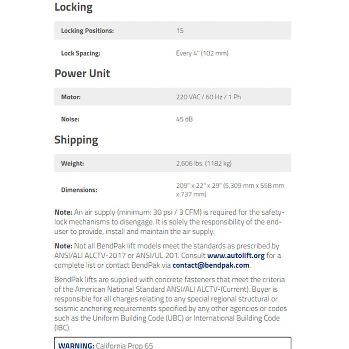 BendPak HDS-14 14,000-lb. Capacity / Four-Post Lift / Standard Length