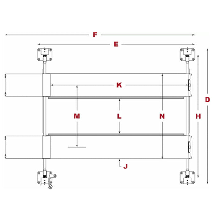 BendPak HD-9STX 9,000-lb. Capacity / Narrow Width / High Lift