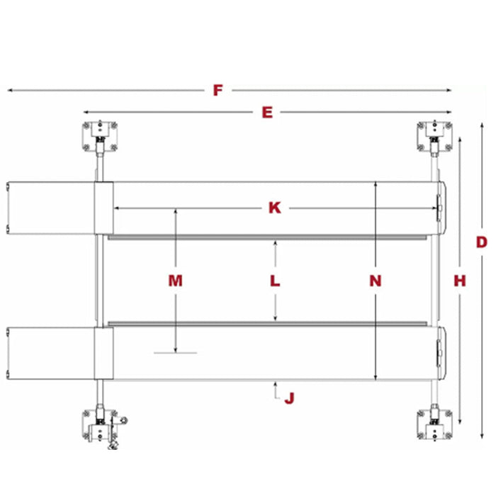 BendPak HD-9 9,000-lb. Capacity / Four-Post Lift / Standard Width