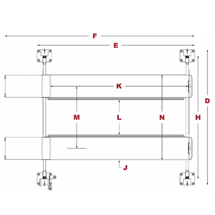 BendPak HD-9ST 9,000-lb. Capacity / Four-Post Lift / Narrow Width
