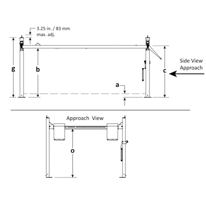 BendPak HD-75BXT 7,000-lb. Capacity/4-Post/AdjTrack/CarBoatLift