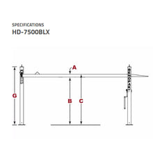 Load image into Gallery viewer, BendPak HD-7500BLX 7,500-lb. Capacity / Vehicle and Boat Storage Lift / 82&quot; Rise
