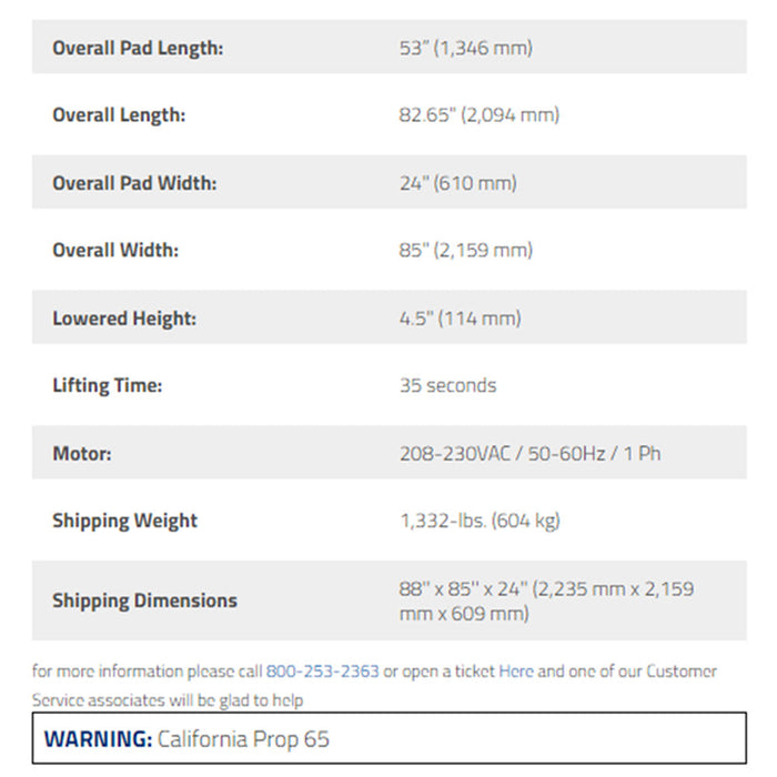 BendPak LR-10000 10,000-lb. Capacity / Low-Rise Lift