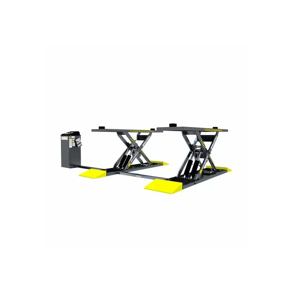 6 000lb Capacity Mid Rise Scissor Lift Open Center Extended Platform