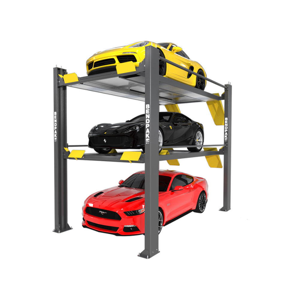 BendPak HD-973P 9,000 and 7,000 Lb. Capacity / Tri-Level Parking Lift ...