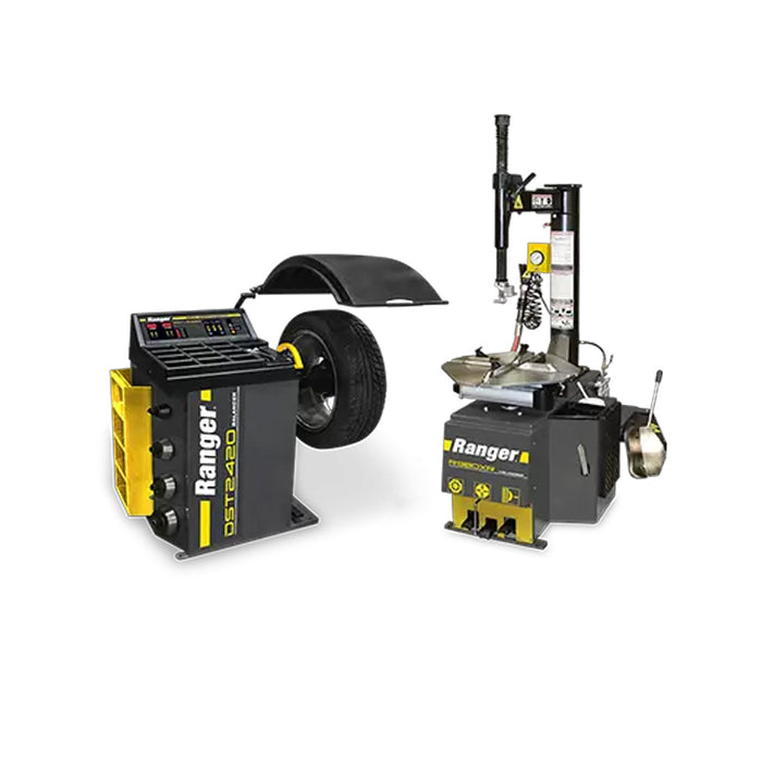 Ranger (R98/DST2)HV Changer/Balancer/WeightsKit - (1) R980XR + (1) DST2420 + (1) Tape Weight Rolls (Black & Silver 1,400 pc.)
