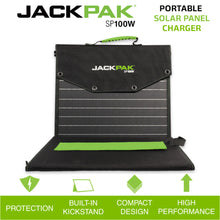 Load image into Gallery viewer, JackPak SP100W Flexible and Foldable, Compatible with Select Power Stations, Power Adapter To Connect Two SP100W Solar Panels
