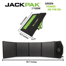 Load image into Gallery viewer, JackPak SP100W Flexible and Foldable, Compatible with Select Power Stations, Power Adapter To Connect Two SP100W Solar Panels
