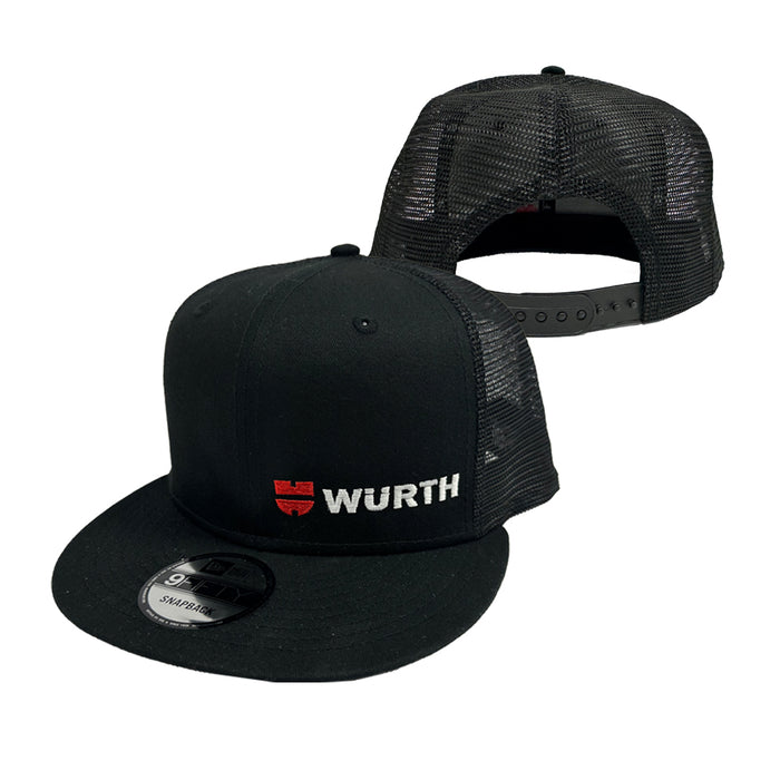 New Era® - Wurth Standard Fit Snapback Trucker Cap - Black