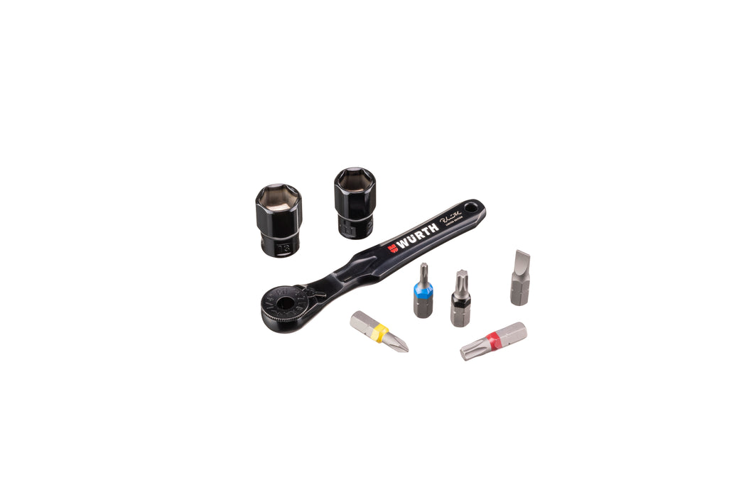Reinhold Würth Limited Edition Mini Bit Ratchet Set – 23 Pieces