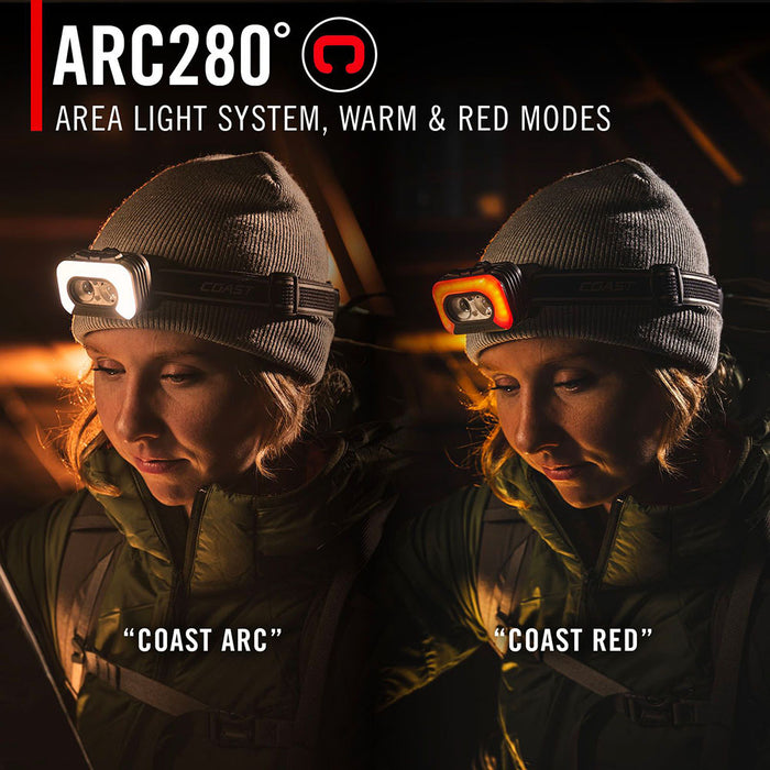 Coast® RL35R Headlamp with Voice Activation