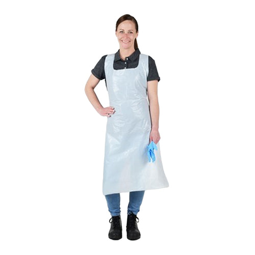 NSI ActivGARD® 28" x 46" White 2 mil Polyethylene Aprons, 100/Box