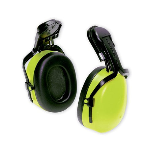 NSI Hi-Vis NRR 23 Cap Mount Ear Muffs