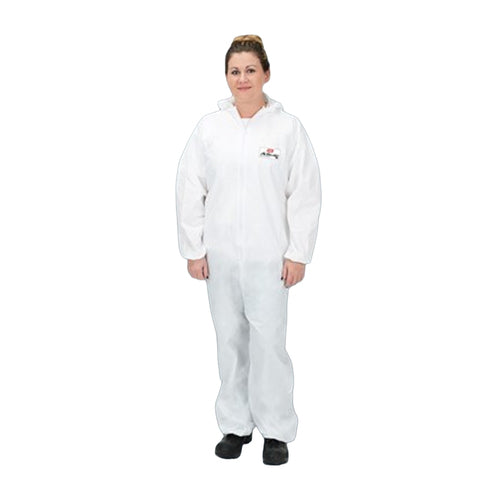 NSI ActivGARD® LX Polyethylene-Coated Polypropylene Standard Disposable Coveralls with Hood, Elastic Wrists & Ankles