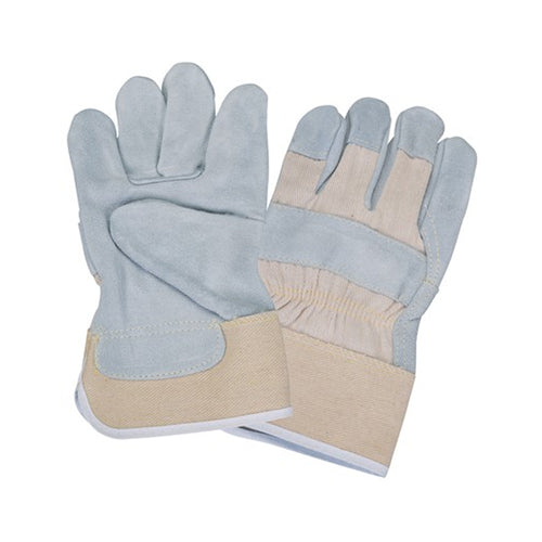 NSI Side Split Leather Palm Safety Cuff Work Gloves